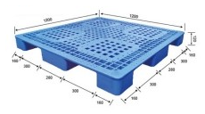 Plastic Pallet: 1200x1200x120mm