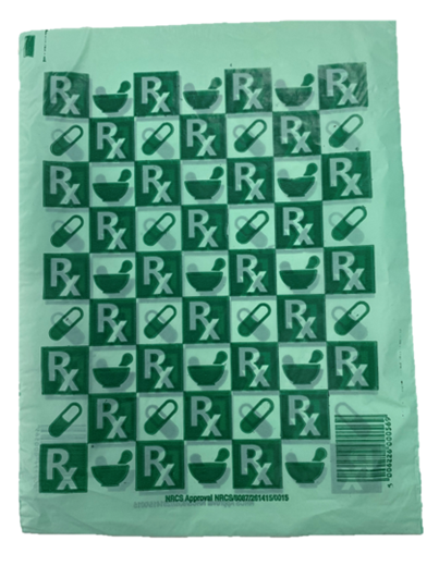 Plastic Pharmacy Carrier Bag  - Medium 18 x 23 (500's)