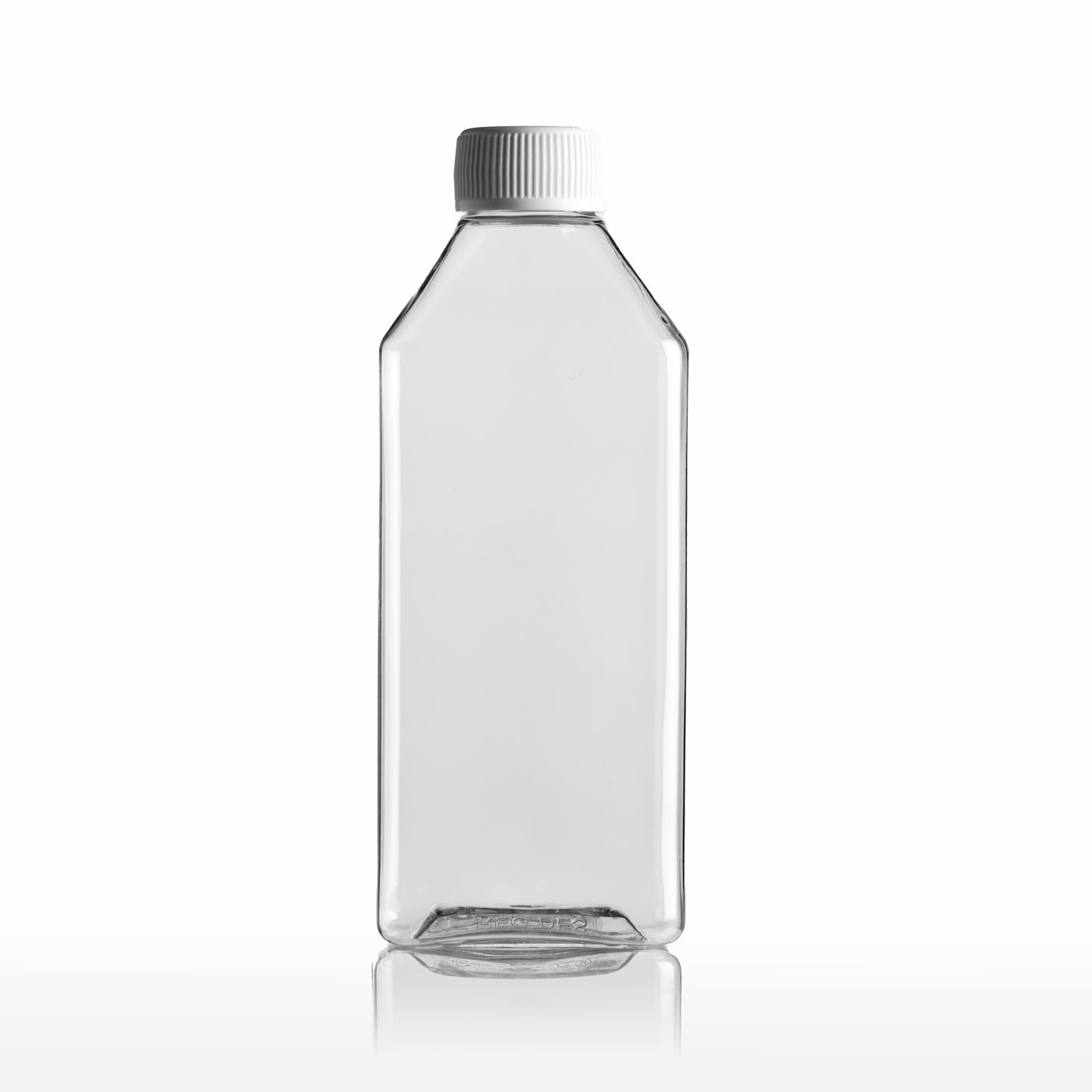 Medical Rectangular Bottle 200ml with White Screw Cap (100's)