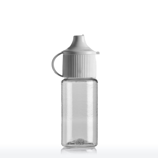 Round Clear Bottle 15ml with Dropper Cap (100's)