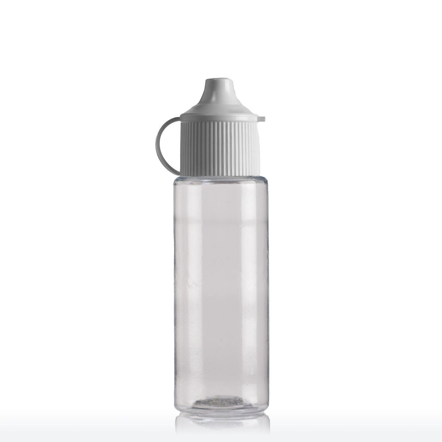 Round Clear Bottle 20ml with Dropper Cap (100's)