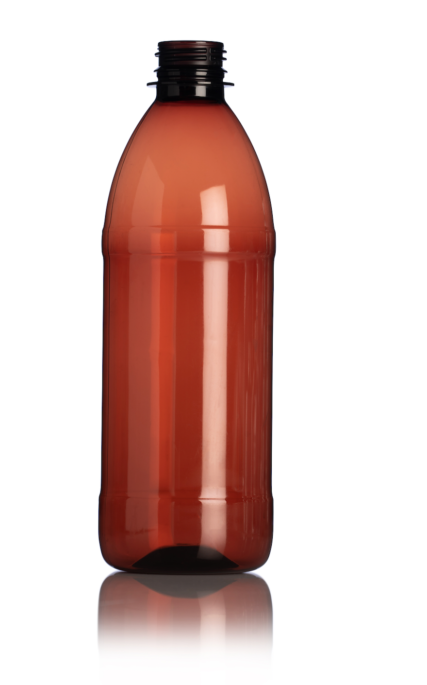 Medical Round Bottle 500ml with Screw Cap (70's)